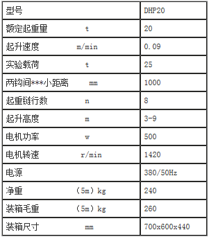 20吨焊罐/油罐电动葫芦